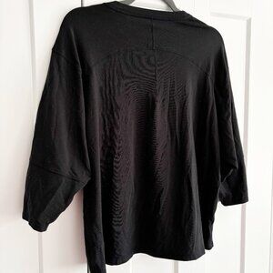 Lululemon LA Relaxed 3/4 Sleeve Crew Multi Color Spot Top Size M